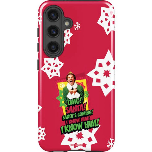 Elf OMG Santas Coming Galaxy S24 Plus Impact Case